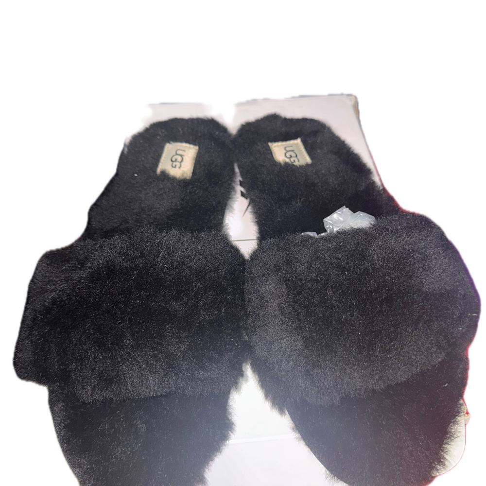 UGG WOMEN’S Fluff Genuine Sheep Fur Slipper SIZE 10
